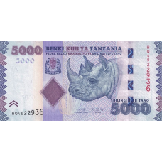 (376) ** PNew (PN43c) Tanzania - 5000 Shillingi Year 2020